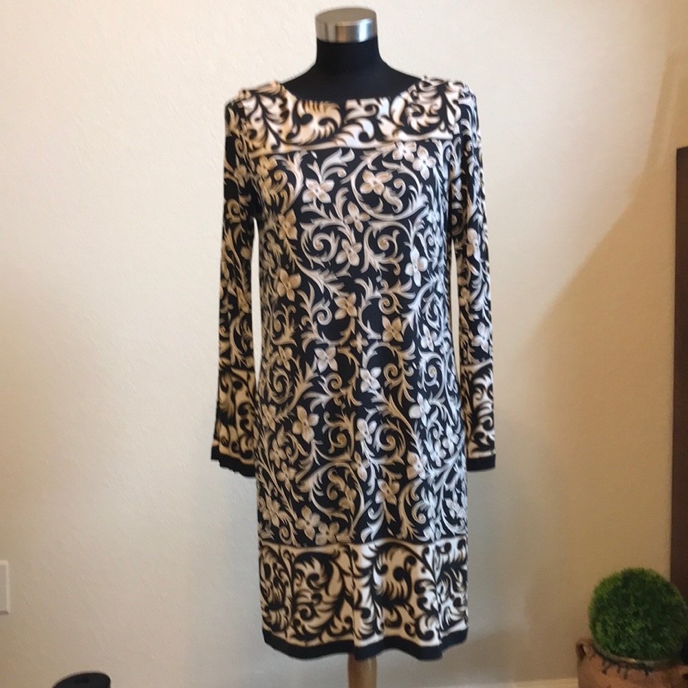 Nicole Miller 100% Silk Shift Dress Medium